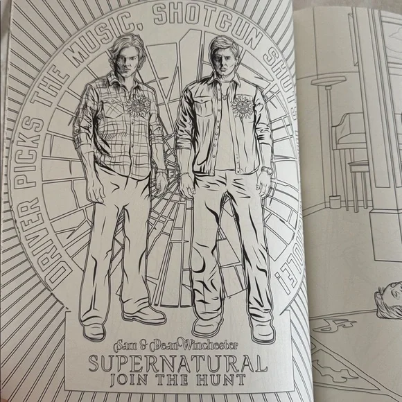 Supernatural Lot of 3 Books Family Don't End With Blood Fangasm Coloring Book - Picture 5 of 16